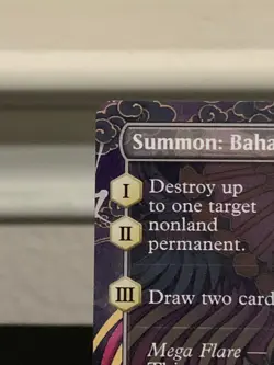 MTG Summon Bahamut Borderless Final Fantasy Regular - Image 3