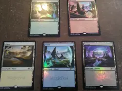 magic fest Land set foil MTG NM - Image 1