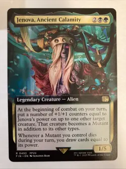 MTG Magic the Gathering Jenova, Ancient Calamity Extended Art FIN 493 FFVII NM - Image 1