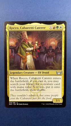 MTG Streets of New Capenna Rocco, Cabaretti Caterer Foil 218/281 - Image 1