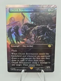Orcish Bowmasters (Borderless) Universes Beyond: the Lord of the Rings MTG Foil - Image 1