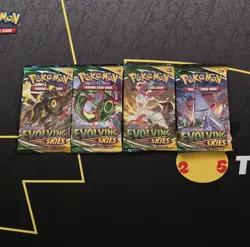 4 x Pokemon Evolving Skies Booster Packs (Art Set) - Image 1