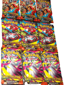 POKEMON MEGA EVOLUTION LOT (9) BOOSTER PACKS NISP - Image 2