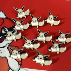 Shiny Radiant Eevee Pin Pokemon Go Collection Premium (2023) Metal Promo - Image 2