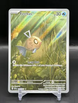 Pokemon TCG Surging Sparks Feebas Illustration Rare IR - 198/191 NM+ - Image 1