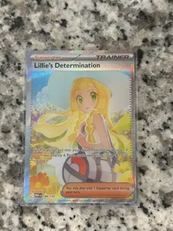 Lillie's Determination SIR 184/132 Mega Evolution Pokemon English MINT - Image 1