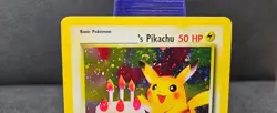 2000 POKEMON PROMO BLACK STAR #24 BIRTHDAY _______'s PIKACHU-HOLO (LP) - Image 2