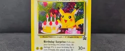 2000 POKEMON PROMO BLACK STAR #24 BIRTHDAY _______'s PIKACHU-HOLO (LP) - Image 3