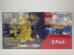Pokemon TCG Surging Sparks ETB + Booster Bundle, (2-Pack Costco) - Image 1