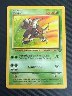 Pokemon TCG Pinsir Jungle 25/64 Regular Unlimited Rare DMG - Image 1