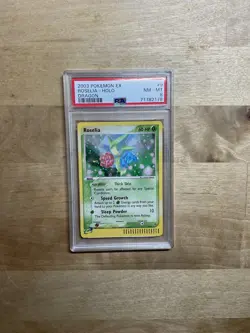 PSA 8 MINT Pokemon Roselia Holo Rare 2003 ex Dragon #9/97 - Image 1