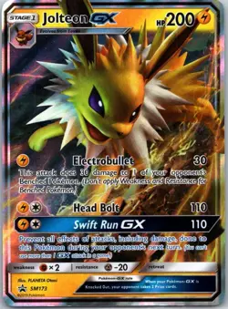 JOLTEON GX ~POKEMON TCG (SM173) Sun & Moon BLACK STAR PROMO HOLO RARE 🔥 ~LOOK! - Image 1