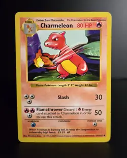 Pokemon TCG - CHARMELEON - SHADOWLESS - 24/102 - BASE SET (1999) - WOTC - MP - Image 1