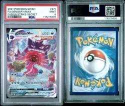 Gengar VMAX Pokemon Fusion Strike Secret Rare Full Alt Art #271 PSA - Image 3