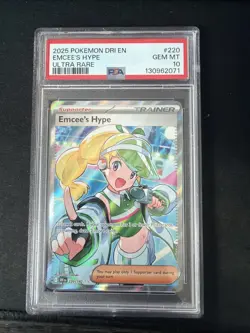 2025 POKEMON DRI EN EMCEE'S HYPE ULTRA RARE PSA 10 - Image 1
