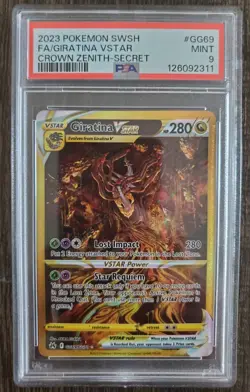 2023 POKEMON SWORD & SHIELD CROWN ZENITH SECRET FULL ART/GIRATINA VSTAR PSA 9 - Image 1