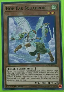 YuGiOh TCG - Hop Ear Squadron 1st Editon - MP20-EN164 - NM - Image 1