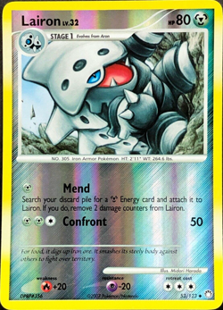 Lairon 53/123 Mysterious Treasures Reverse Holo Rare Pokemon Card - Image 1
