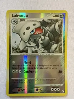 Lairon 53/123 Mysterious Treasures Reverse Holo Rare Pokemon Card - Image 2