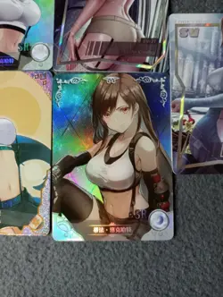 Bundle 5 cards Yuffie Tifa Lockhart Final Fantasy Goddess Story waifu anime card - Image 3
