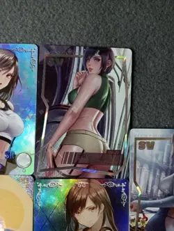 Bundle 5 cards Yuffie Tifa Lockhart Final Fantasy Goddess Story waifu anime card - Image 5