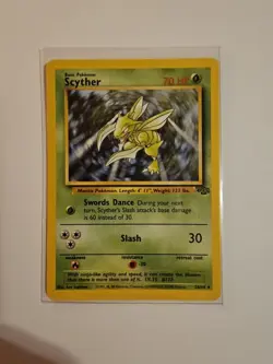 Pokemon TCG Scyther Jungle Card 26/64 Unlimited Rare, Near Mint Condition - Image 1