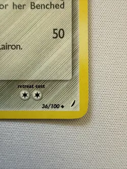 Lairon 36/100 EX Crystal Guardians Reverse Holo Rare Stamped Pokemon Card - Image 5