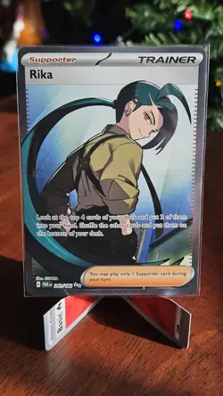 Pokemon TCG Rika Card 241/182 Paradox Rift Ultra Rare Full Art Holo - Image 1