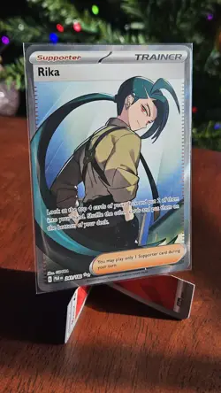Pokemon TCG Rika Card 241/182 Paradox Rift Ultra Rare Full Art Holo - Image 2