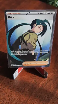Pokemon TCG Rika Card 241/182 Paradox Rift Ultra Rare Full Art Holo - Image 4