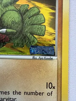 Larvitar 61/115 EX Unseen Forces Reverse Holo Rare Stamped Pokemon Card - Image 3
