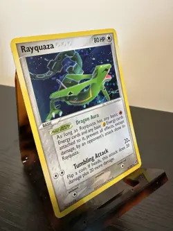 Pokemon TCG Rayquaza EX Deoxys Holo Rare Card 22/107 2005 - Image 2