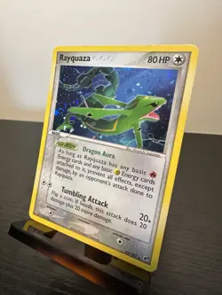 Pokemon TCG Rayquaza EX Deoxys Holo Rare Card 22/107 2005 - Image 3