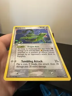 Pokemon TCG Rayquaza EX Deoxys Holo Rare Card 22/107 2005 - Image 4