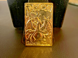 1999 Pokemon Special Edition 23 karat Gold Plated Trading Card / #06 Charizard - Image 1