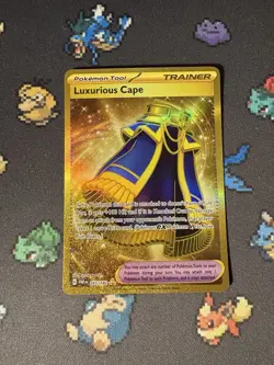Pokemon Cards Luxurious Cape 265/182 Gold Secret Rare Paradox Rift - (NM) - Image 1