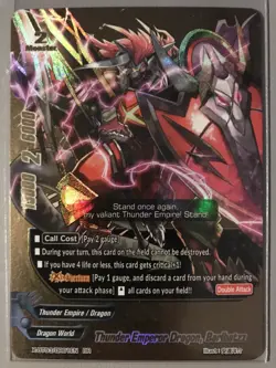 FUTURE CARD BUDDYFIGHT THUNDER EMPEROR DRAGON BARLBATZZ X-BT03/BR01EN BR - Image 1