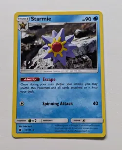 Starmie Rare Pokemon Trading Card 16/111 Crimson Invasion - Image 1