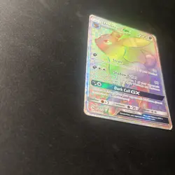Umbreon GX 154/149 Rainbow Secret Rare 2017 Sun & Moon Base Set Pokemon Card - Image 3