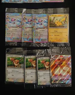 Pokemon Promo Card 13 Lot - Kyogre, Pikachu, Holiday Glaceon, Eevee - Sealed - Image 3