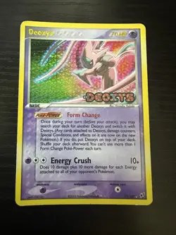 Deoxys 17/107 EX Deoxys Reverse Holo Stamped Pokemon Card 2005 - Image 1