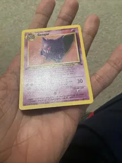 1999 Pokemon Fossil Gengar 1st Edition Non-Holo Card #20/62 -- MP - Image 4