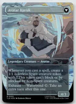 The Legend of Kuruk (Borderless) M Foil Avatar: The Last Airbender 355 NM - Image 2