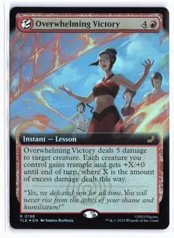 Overwhelming Victory (Extended Art) Avatar the last Air Bender Eternal Foil - Image 1