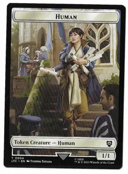 MTG Human Knight / Human Lord of the Rings (LTR) Double Sided Token Unplayed - Image 2