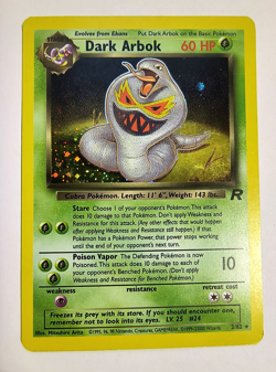 Pokemon TCG Team Rocket Dark Arbok Unlimited Holo Rare 2/82 LP - Image 1