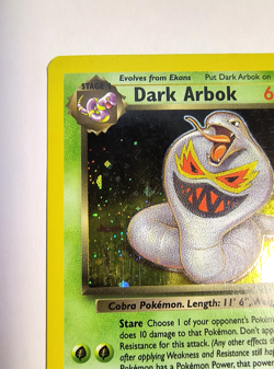 Pokemon TCG Team Rocket Dark Arbok Unlimited Holo Rare 2/82 LP - Image 2