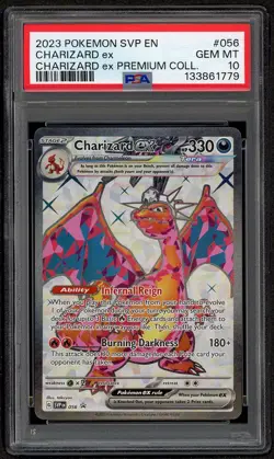 Pokemon SVP Scarlet & Violet Charizard ex 056 Premium Coll. Promo PSA 10 GEM - Image 1