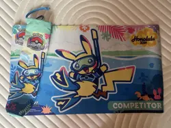 Pokemon 2024 World Championships Competitor Playmat Hawaii Honolulu with Bag - Image 1