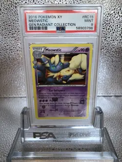 2016 POKEMON XY GENERATIONS RADIANT COLL #RC15 MEOWSTIC PSA 9 - Image 1